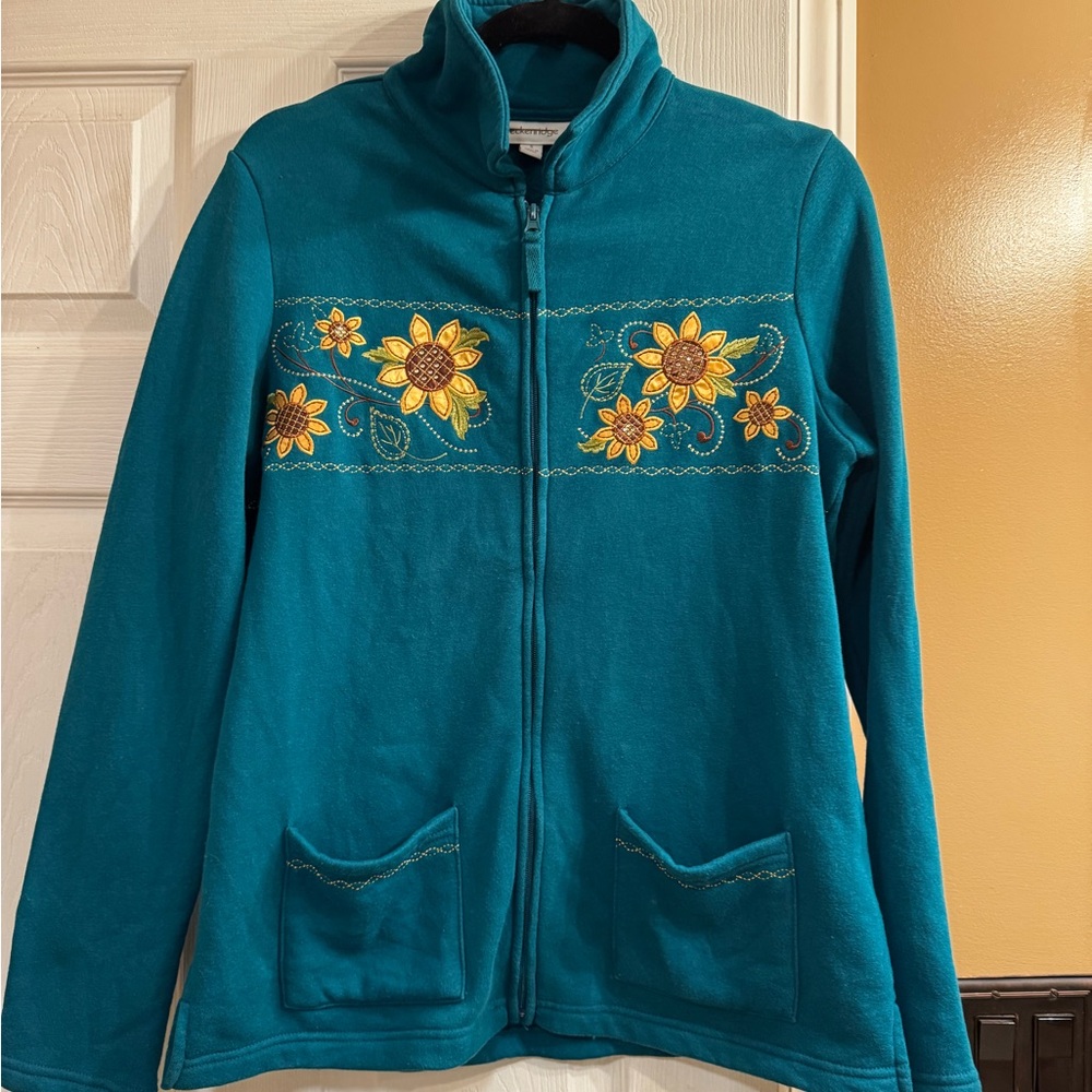 Ladies small Breckenridge fleece sunflower jacket